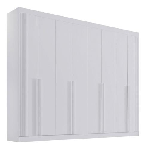 Guarda-roupa Casal Mdf 08 Portas Império Ripado