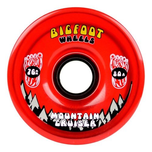 Bigfoot Longboard Ruedas 76 mm 80 a Shr Mountain Cruisers