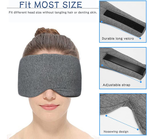Máscara Dormir Para Hombresy Mujeres 100% Algodón Paradormir