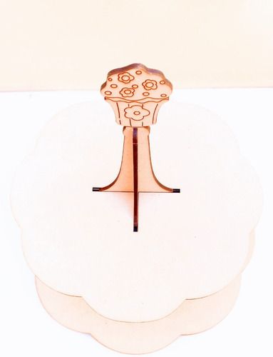 Candy Bar Porta Cupcake 2 Pisos - Mdf / Fibrofacil