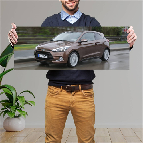 Cuadro 30x80cm Auto 2015 Hyundai I20 Coupe Auto 68