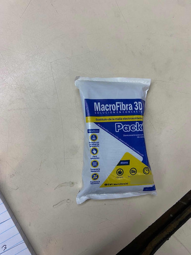 Macrofibra 3d Solución En Concreto Pack 1