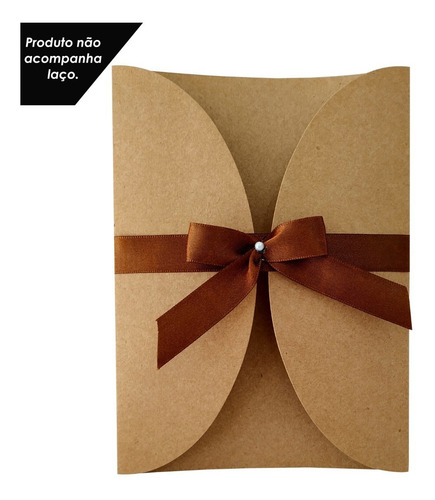 Imagem 3 de 3 de 50 Envelope Kraft Para Convite De Casamento Rústico