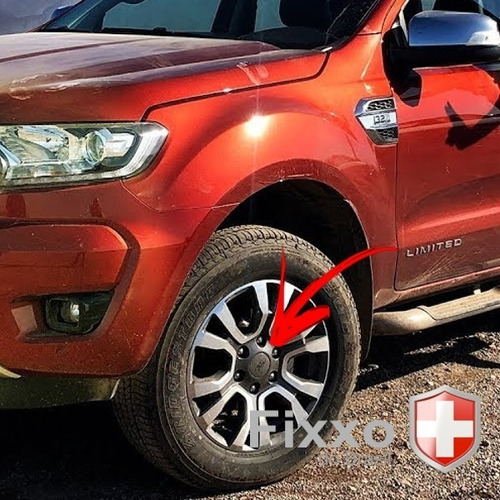 Imagem 5 de 6 de 4 Calotinhas Miolo Tampa Roda Ford Ranger Prata Xl Xls Xlt