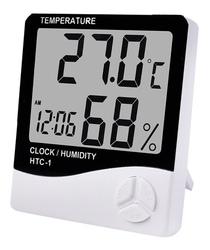 Reloj Termohigrometro Digital Sensor Temperatura Y Humedad