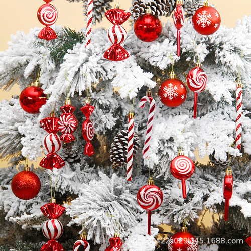 Conjunto De Adornos Navideños Colgante Bola Árbol De Navidad