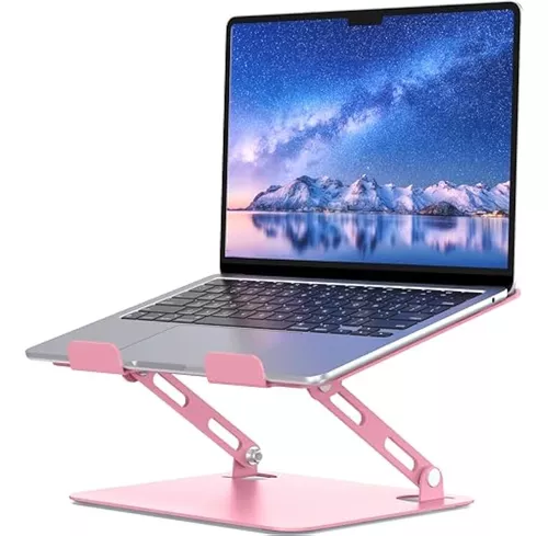 SOUNDANCE Soporte para laptop, elevador de computadora de aluminio,  elevador ergonómico para computadoras portátiles, soporte de metal  compatible con