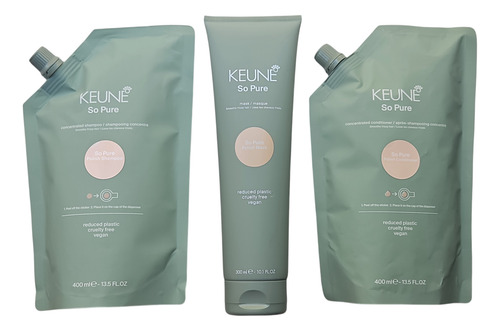 Keune Shampoo + Condi + Mask So Pure Polish