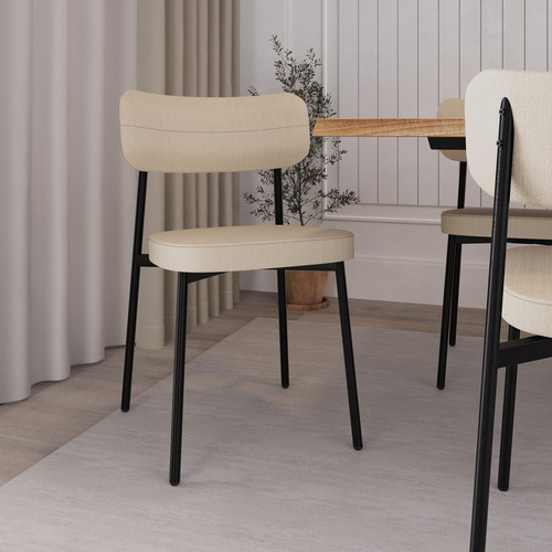 Cadeira Fixa Com 4 Pés 50 X 44,7 X 83,8 Cm Com 6 Wt