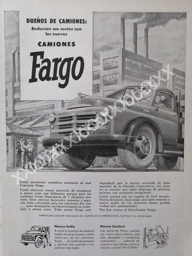 Cartel Retro Camiones Dodge Fargo 1948 /5