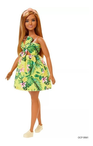 Barbie Fashionistas - 126 Vestido Tema Selva Corpo Curvy