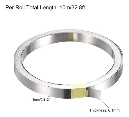 Cinta Niquel Para Baterías De Litio 0.1mm X 8mm X 10mt