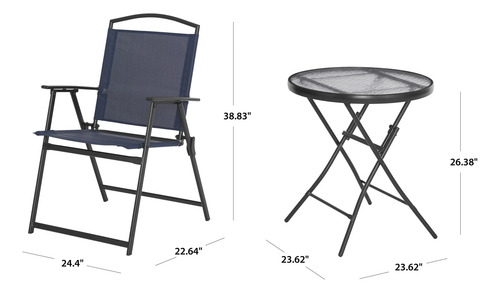 Mainstays Albany Lane Juego Desayunador 3 Piezas