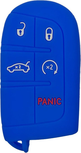 Funda De Silicona Para Mando A Distancia De 5 Botones Azul