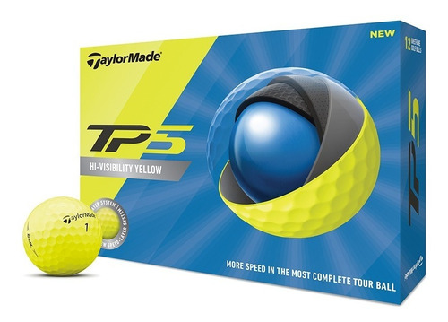 Kaddygolf Pelotas Taylormade Tp5 Amarilla Caja 24 + 6 Regalo