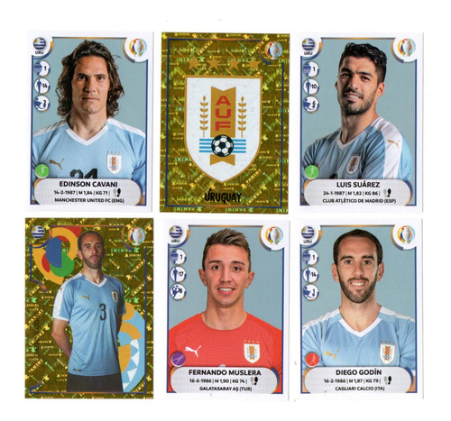 Figuritas Copa America 2021 Lote Seleccion Uruguay Suarez