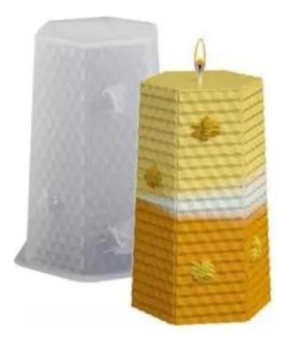 Molde De Silicona Panal De Abeja Especial Velas, Jabones