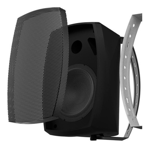 Wave One Wod125 Par De Caixas Outdoor Indoor 125w Ip56 Uv Cor Preto
