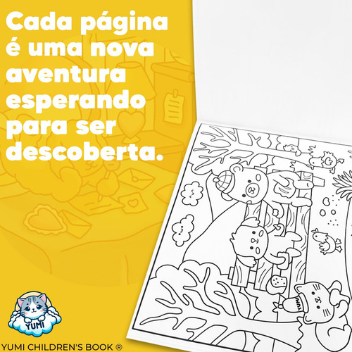 Livro De Colorir Bobbie Comfy Days Dias Quentes Folha Grossa 180g C/ Acetato Coleção Super Fofos