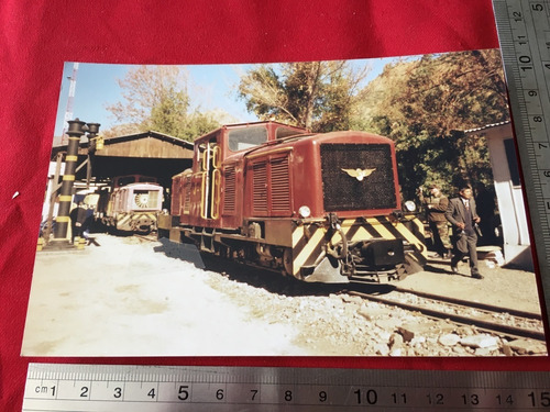 Ferrocarril Cajón Del Maipo Fotografía Locomotora Melocoton