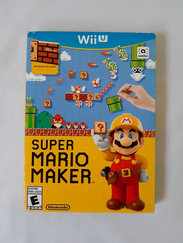 Super Mario Maker Book Bundle Nintendo Wii U Físico Nuevo