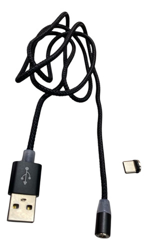 Cable Magnetico Iman Usb Para Celular Cargador Tipo C Blanco