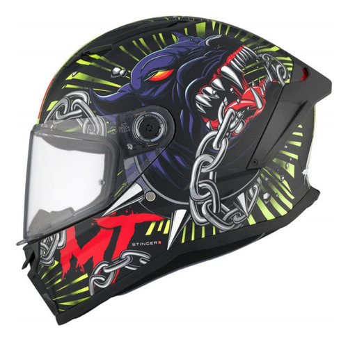 Capacete Moto Mt Helmets Stinger 2 Akin A3 Matt Fosco