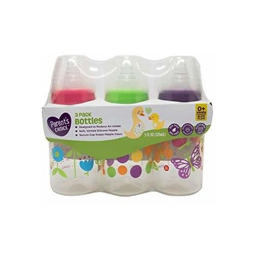 Botellas Sin Bpa De Parent's Choice, 5 Oz, 3 Unidades