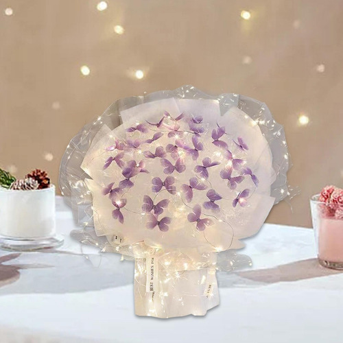 Ramo De Flores De Mariposa, Materiales Mariposa Morada 33