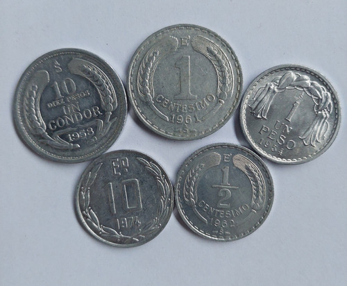 Monedas Chilenas De Aluminio