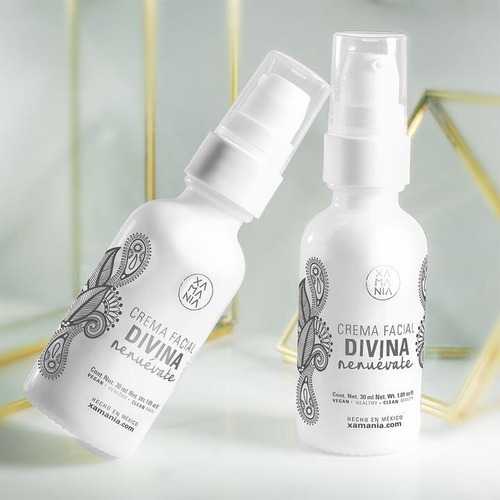 Imagen 4 de 4 de Crema Facial Divina Hidratante 30 Ml Xamania Vegan