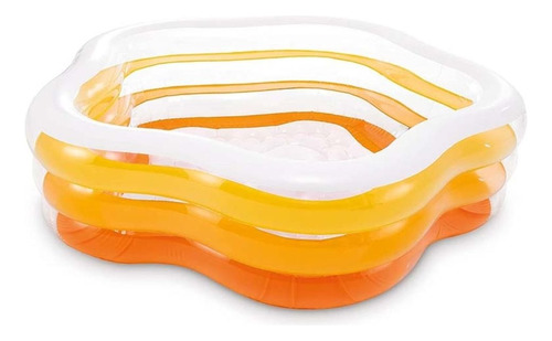 Piscina Intex Infantil Estrella Naranja  185x180x53 Cm