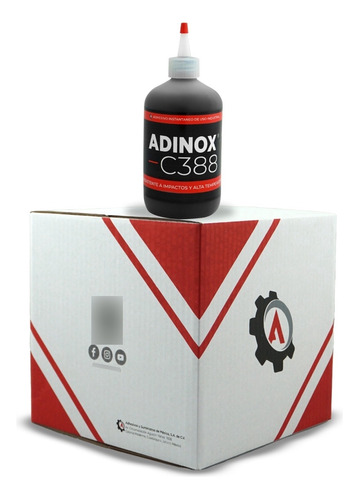 Caja Con 9 Botellas De Adinox® C388 En 454g