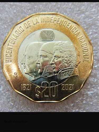 Moneda $20.00 Bicentenario