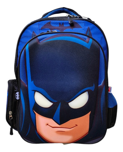 Mochila Primaria Dc Comics Batman 3d Luz Fotorama Azul 3d Con Luz