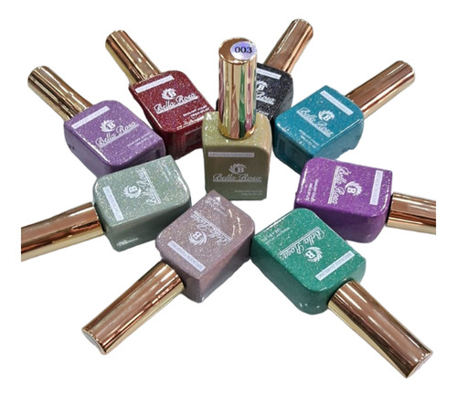 01 Esmalte Bela Rosa 15ml Brilho Unhas Led/uv Unha Promoção