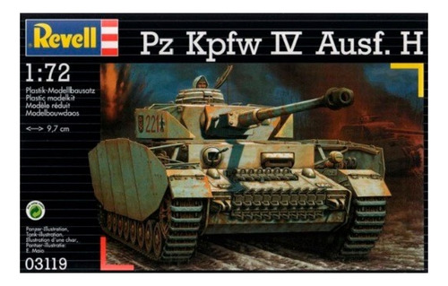 Tanque Pzkpfw. Iv Ausf.h 1/72 Marca Revell 