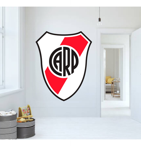 Vinilo Pared Puerta Logo River Plate 100x110