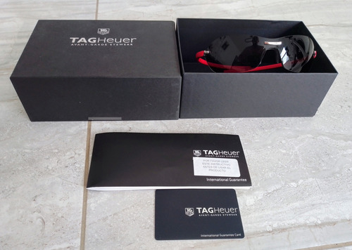 Lentes Tag Heuer Squadra Curve Inmaculados Espejo Gris Oscuro Titanio Rojo (Usado)