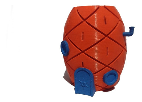 Imagen 2 de 3 de Maceta Casa Bob Esponja Para Suculentas Impreso En 3d
