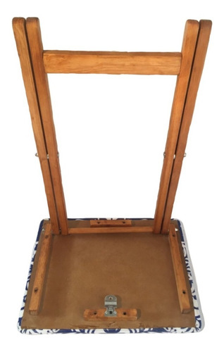 Mesa Plegable Hombre Artesanal Multiusos Resina Cristal