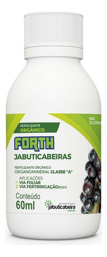 Fertilizante Adubo Forth Jaboticabeira 60ml Concetrado