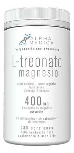 L-treonato Magnesio 400mg 240gr - Alpha Medica