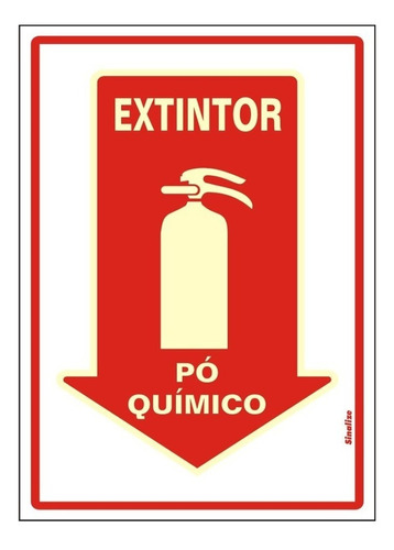 Placa De Sinalizaçao Pvc 20x30 Extintor C/ Acessorios