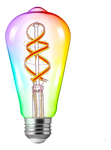 Foco Vintage Led Inteligente Tecnolite 4.5w Rgb Atenuable