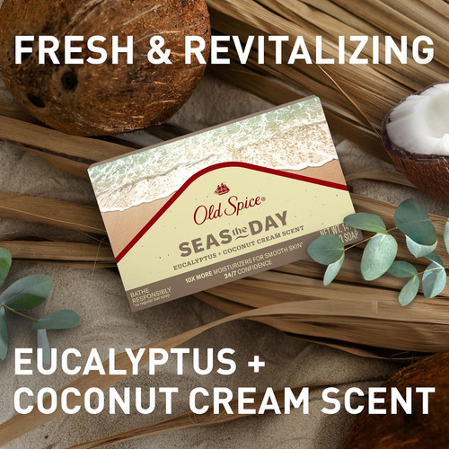 Jabón En Barra Old Spice Para Hombre, Seas The Day Eucalyptu