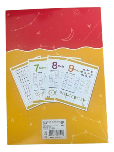 Libro Interactivo Infantil Actividad Números Primarios Españ