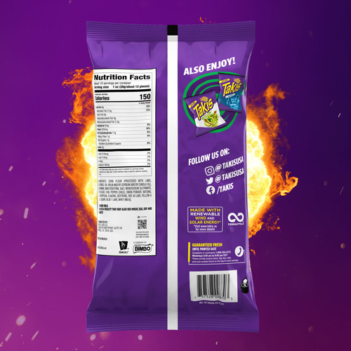 Takis Tortilla Chips, 9.9 Oz Barcel Usa