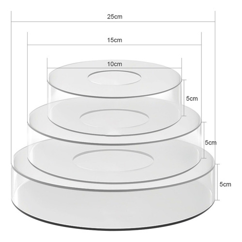 Cake Riser Cake Tier Clear Acrylic Cake Stand Para Centro M