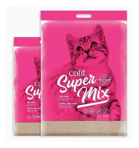 Arena Sanitaria Aglomerante- Catit Super Mix 7kg